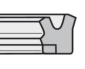 1H2-B Lippenring mit Stützring